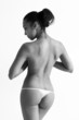 Nude woman in bikini