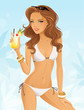 Beautiful girl in bikini