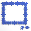 3d Puzzle frame with blank centre