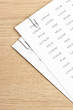 Photo: Numerical tables Numerical tables