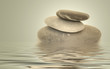 zen kieselsteine wasser