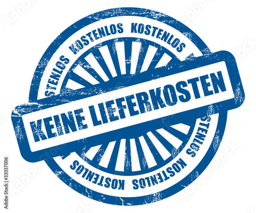 Illustration: Strahlen Stempel blau RT KEINE LIEFERKOSTEN Strahlen Stempel blau RT KEINE LIEFERKOSTEN