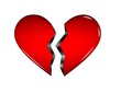 Broken 3D heart