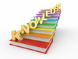 Word knowledge on books as staircase