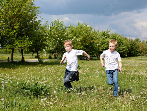 Photo: two brothers outdoors two brothers outdoors