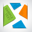 vector colorful paper cards with place for your text vector colorful paper cards with place for your text