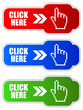 Vector click here buttons Vector click here buttons