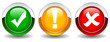 Vector security web buttons