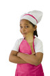 Cuisine - fille avec une cuillère en bois