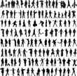 Common people silhouette