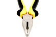 Flat nose pliers on a white background