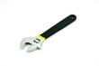 Adjustable wrench isolated on white background