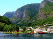 Small village of Undredal along the Aurlandsfjord in Norway Small village of Undredal along the Aurlandsfjord in Norway