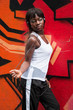 jeune femme black graffiti jeune femme black graffiti