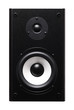 Image of speaker isolated over white background