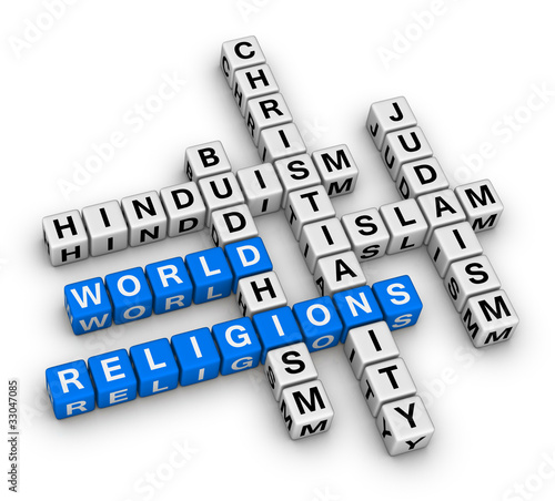 Illustration: major world religions major world religions