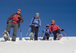 Familientour mit Schneeschuhen