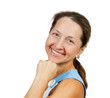 happy mature woman