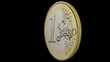 1 Euro dreht sich