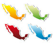 stickers in form of Mexico stickers in form of Mexico