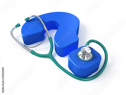 Illustration: Medical question concept Medical question concept