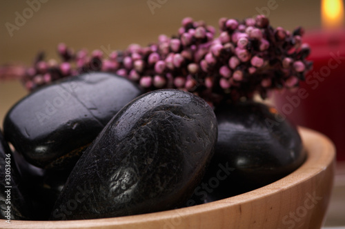 Photo: black hot stone black hot stone