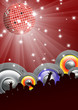 rot starts party poster flyer disko plakat fete feier konzert