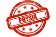 Sternen Stempel rot PHYSIK