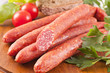 Farmer sausages with vegetable