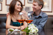 Romantic couple having dinner Romantic couple having dinner