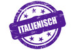 Sternen Stempel lila ITALIENISCH