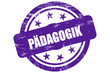 Sternen Stempel lila PÄDAGOGIK