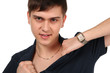 Young man posing.