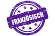 Sternen Stempel lila FRANZÖSISCH