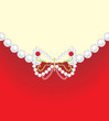 Decorative butterfly on the background for jewelry design