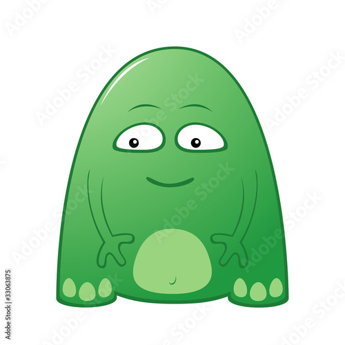 green little jelly monster by roman_volkov, Royalty free vectors ...