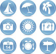 Vector: shiny travel icons shiny travel icons