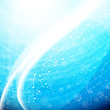 Light Blue Abstract Christmas background with white snowflakes