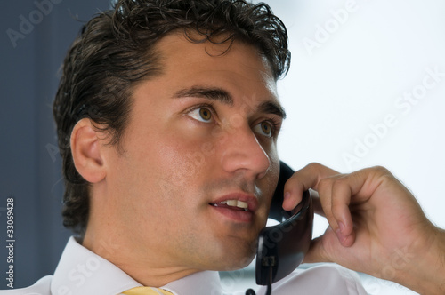 Photo: Besprechung am Telefon Besprechung am Telefon