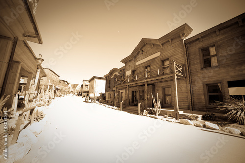 Photo: vintage photo of Far west town vintage photo of Far west town