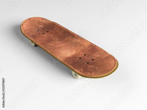 Illustration: skateboard isolated on white background skateboard isolated on white background