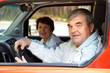 Couple in car