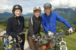 Drei Mountainbike Teens