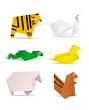 Vettoriale: Origami Animals Origami Animals