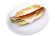 Bocadillo de jamón y queso