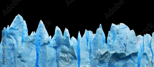Foto: Eisberge auf schwarzem Hintergrund Eisberge auf schwarzem Hintergrund
