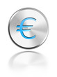 EUR Money button Geld icon aqua silver EUR Money button Geld icon aqua silver