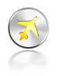 button aqua icon airplane button aqua icon airplane