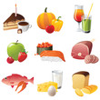 9 highly detailed food icons