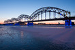 Railway bridge at night Railway bridge at night